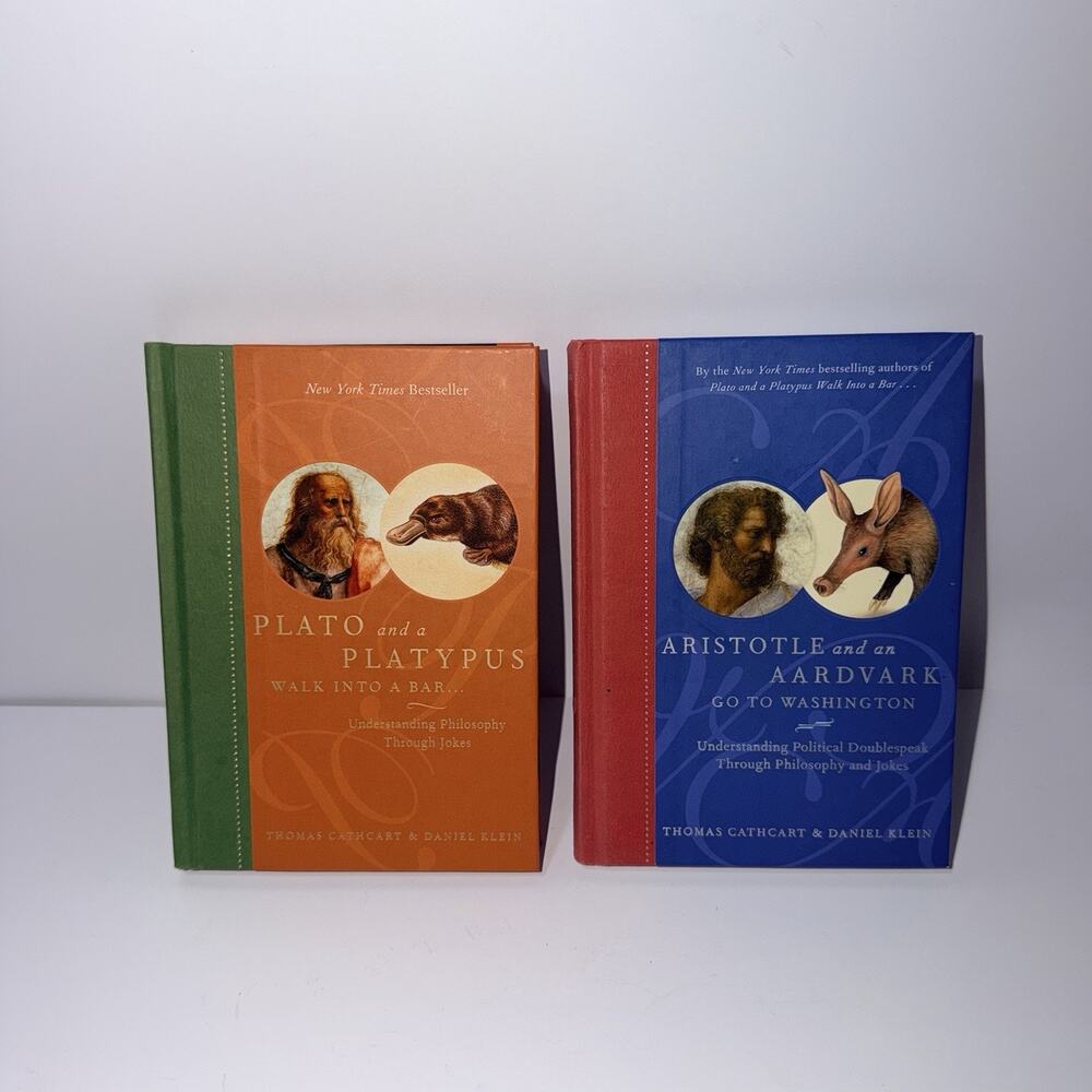 Thomas Cathcart Daniel Klein 2 Book Lot Hardcover Plato Platypus Aristotle